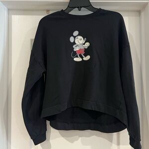 Disney Mickey Mouse, black pullover sweatshirt